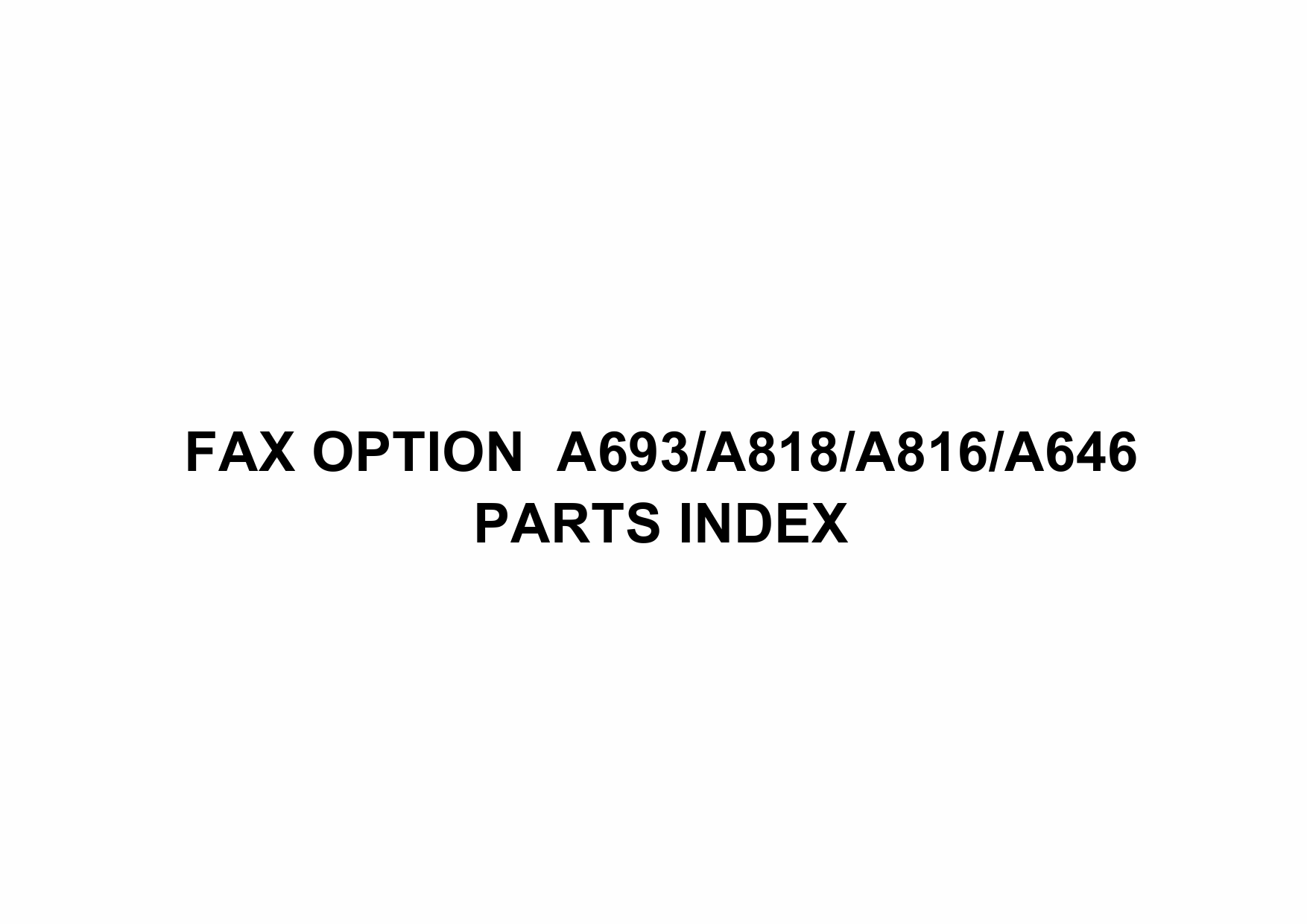 RICOH Options A693 FAX-OPTION Parts Catalog PDF download-5
